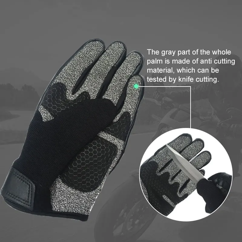 Moto rcycle перчатки анти-резка тактические перчатки guantes para moto invierno охотничьи перчатки устойчивые к порезам перчатки gant moto