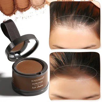 

New Makeup Hair Line Shadow Powder Eyebrow Powder Extract Easy to Wear Make Up neat symmetry hairline with Mirror Puff Fibers