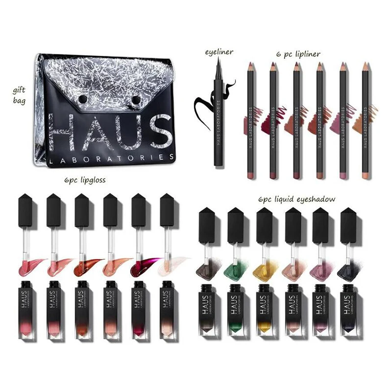 HAUS beauty блеск для губ Рождественский набор из шести многомерных оттенков по всему спектру блеска перламутровый от Lady gaga