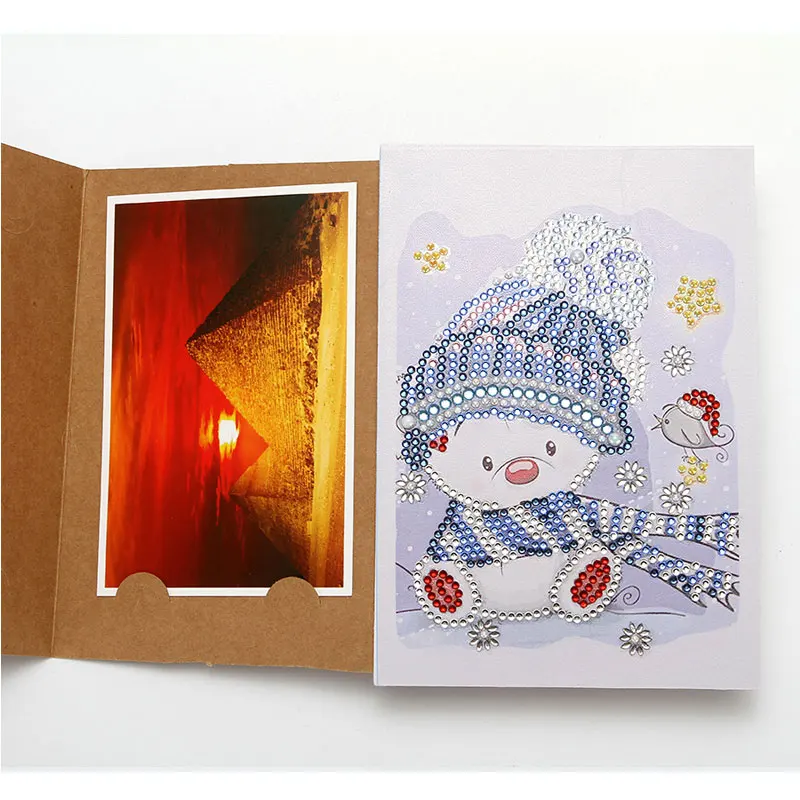 8 DIY Специальная Алмазная картина фотоальбом Алмазная вышивка мозаика рождественские открытки на день рождения Рождественский подарок - Цвет: 8