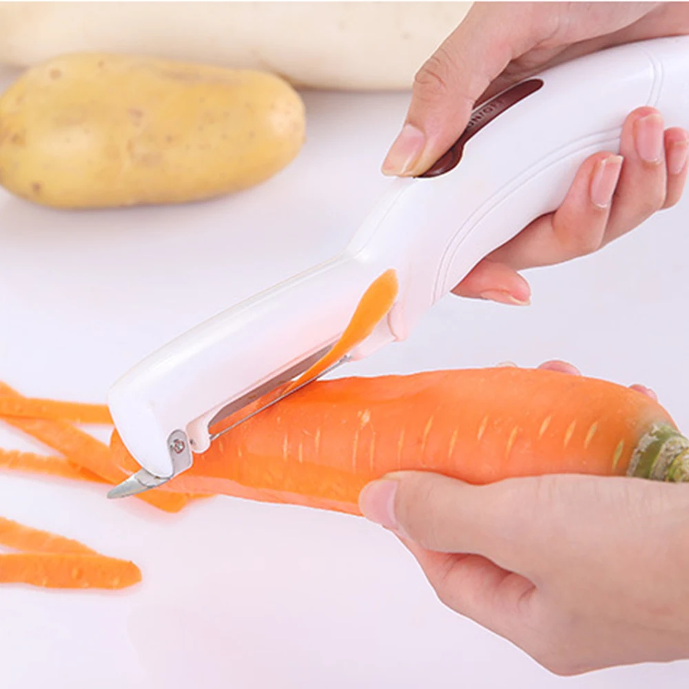 Electric Fruit Vegetable Apple Peeler For Knife Potato Peelers Carrot Slicer Kitchen Gadgets Batteries Not Included 4