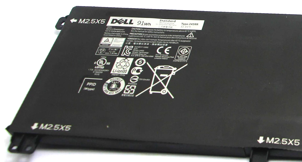 Оригинальная батарея для DELL XPS 15 9530 Precision M3800 701WJ 7D1WJ type 245RR