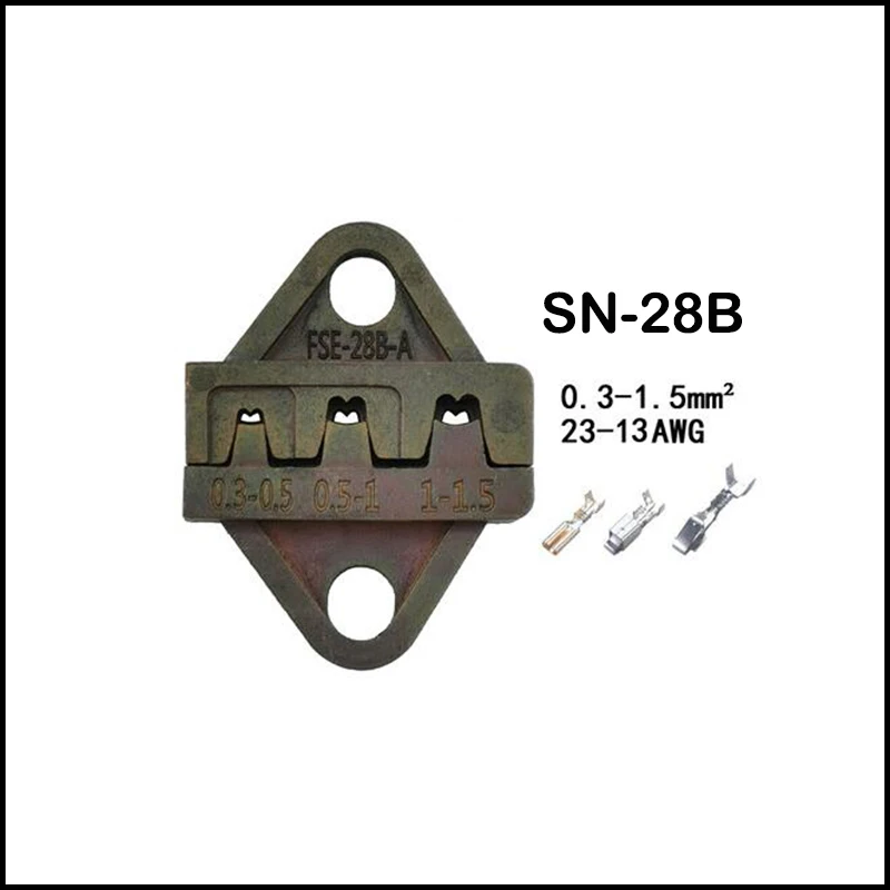 SN-28B FASEN HS-30J плоскогубцы+ 2 кулачковая трещотка обжимные плоскогубцы Европейский Стиль AWG17-10 инструменты специальные трубы пинцеты для зажима изолированные клеммы - Цвет: SN-28B