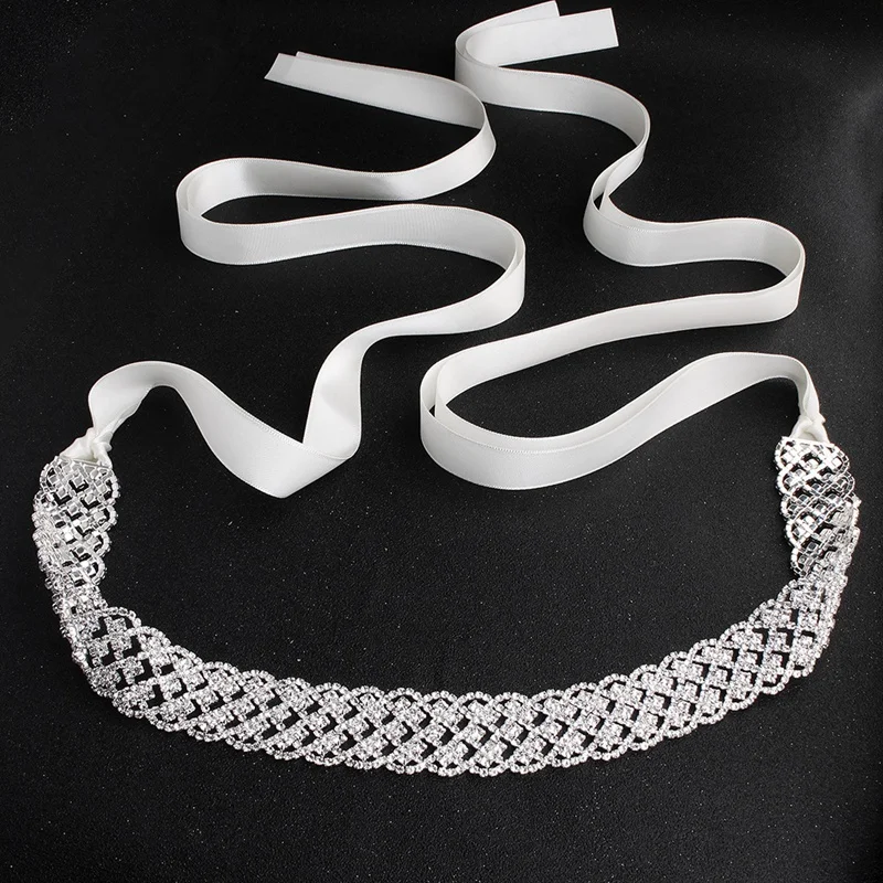 Изысканный Кристалл Стразы свадебное платье пояс невесты свадебное платье пояс