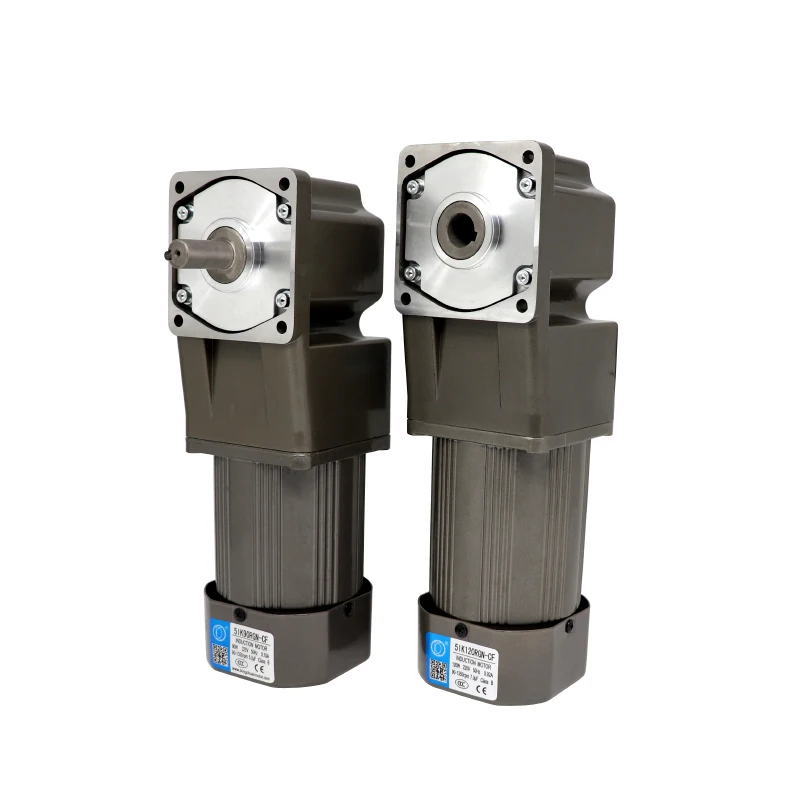 150W AC220V/380V right angle gear reducer, 90 degree angle low speed motor, positive and negative rotation, fixed speed