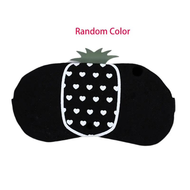 

Creative Pineapple Fruit Printed Sleeping Mask Women Girls Portable Travel Ice Gel Cold Pack Cool Compress Blindfold Eye Patch
