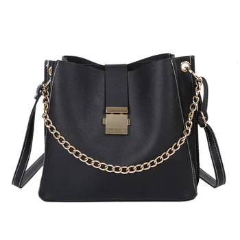 

Women Bag Leather Bucket Luxury Handbags Designer 2020 Famous Brand Large Capacity Shopping Travel Shoulder Crossbody Women Bag