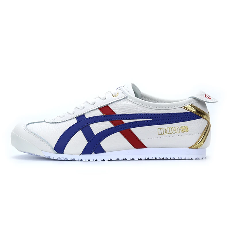white Оригинальные Onitsuka Tiger нейтральные спортивные туфли, Мехико 66, мужские и женские D5V2L-9094 для скейтбординга, черные - Цвет: white