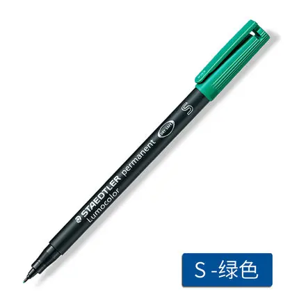 3 шт STAEDTLER 313S 317M rotuladores цветные художественные чернильные маркеры, маркировочные канцелярские принадлежности, офисные школьные принадлежности, быстросохнущие водонепроницаемые - Цвет: Green S