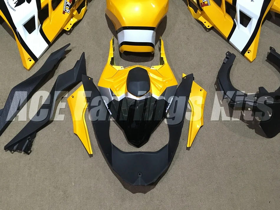 ABS Полный комплект обтекателя Для Kawasaki Ninja300 EX300 300R 2013, 13, 14, 15, 16, 17, Обтекатели+ крышка бака желтый цвет