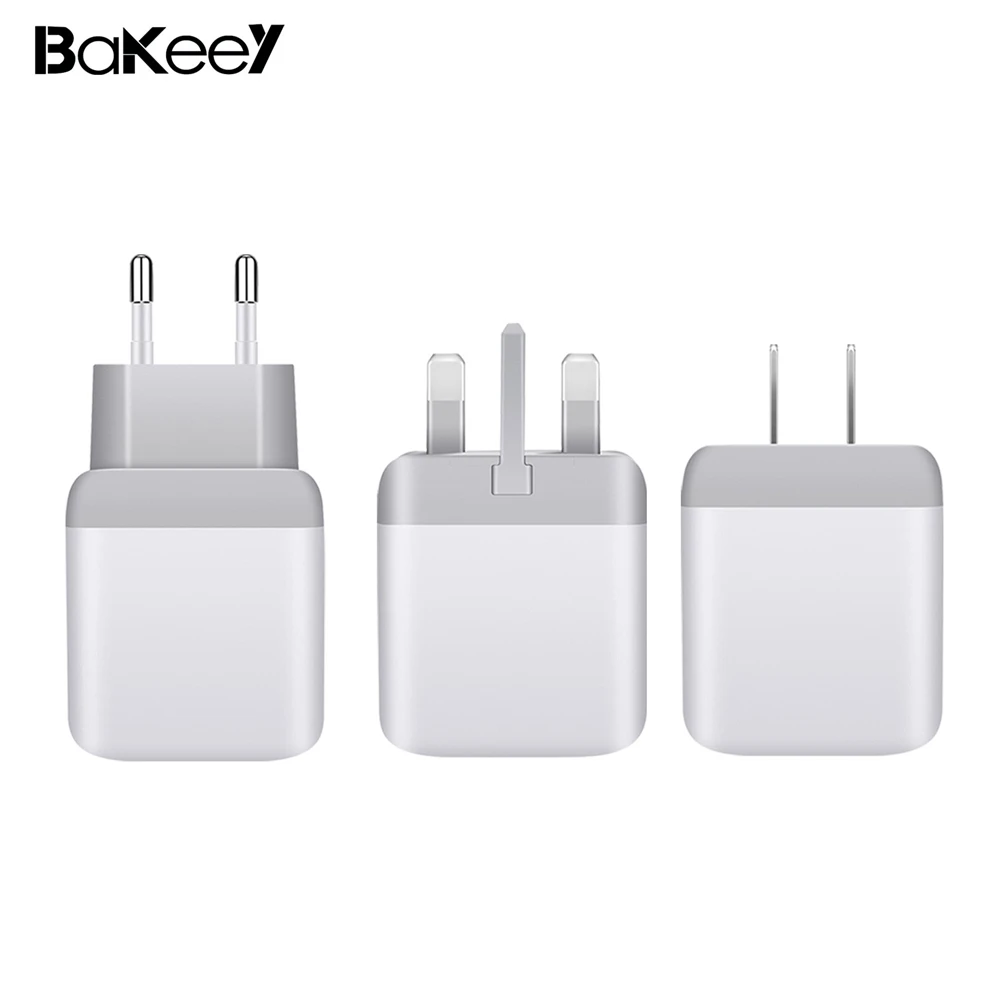 Bakeey 2.1A Dual Port USB Charger Adapter LED Blue Light Fast Charging For Phone 5G | Мобильные телефоны и аксессуары