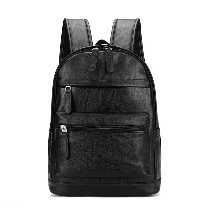 

Shoulder Bag Male 2018 Trendy Pu Leather Bag Korean Edition Student Outdoor Sports Backpack Large Capacity Travel Bag