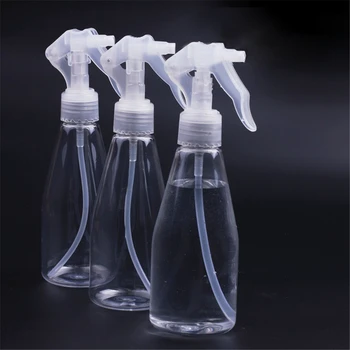 

3pcs Plastic Clear Spray Bottle Cleaning Hand Water Garden Empty Trigger 200ml Watering Can Flower Plant Water Garden Supplies