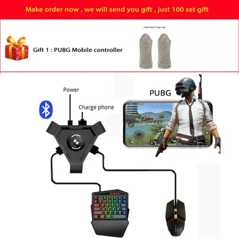 

PUBG Mobile Gamepad Controller Gaming Keyboard Mouse Converter for Android Phone to PC Bluetooth Adapter