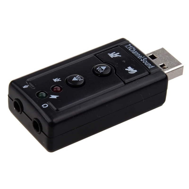 7,1 канальный USB внешняя звуковая карта аудио адаптер