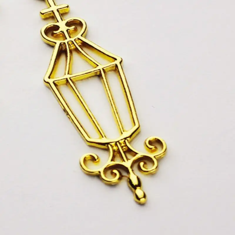 DIY Metal Frame Jewelry Pendant Necklace Gold Cute Cartoon Dog Hollow Border