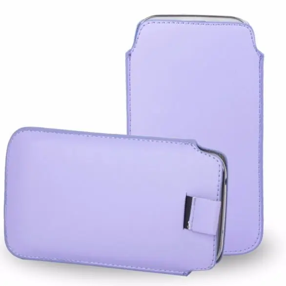 Для samsung Galaxy A50 A30 A20 чехол из искусственной кожи рукав тянуть вкладка сумка телефон сумка для samsung A7 примечание 8 9 Note8 случаи сумка - Цвет: light purple