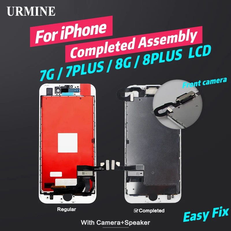 

Full Assembly For iPhone 7 Display Completed With Camera Speaker For iPhone 8 7 Plus LCD Replacement Screen With 3D Touch ID