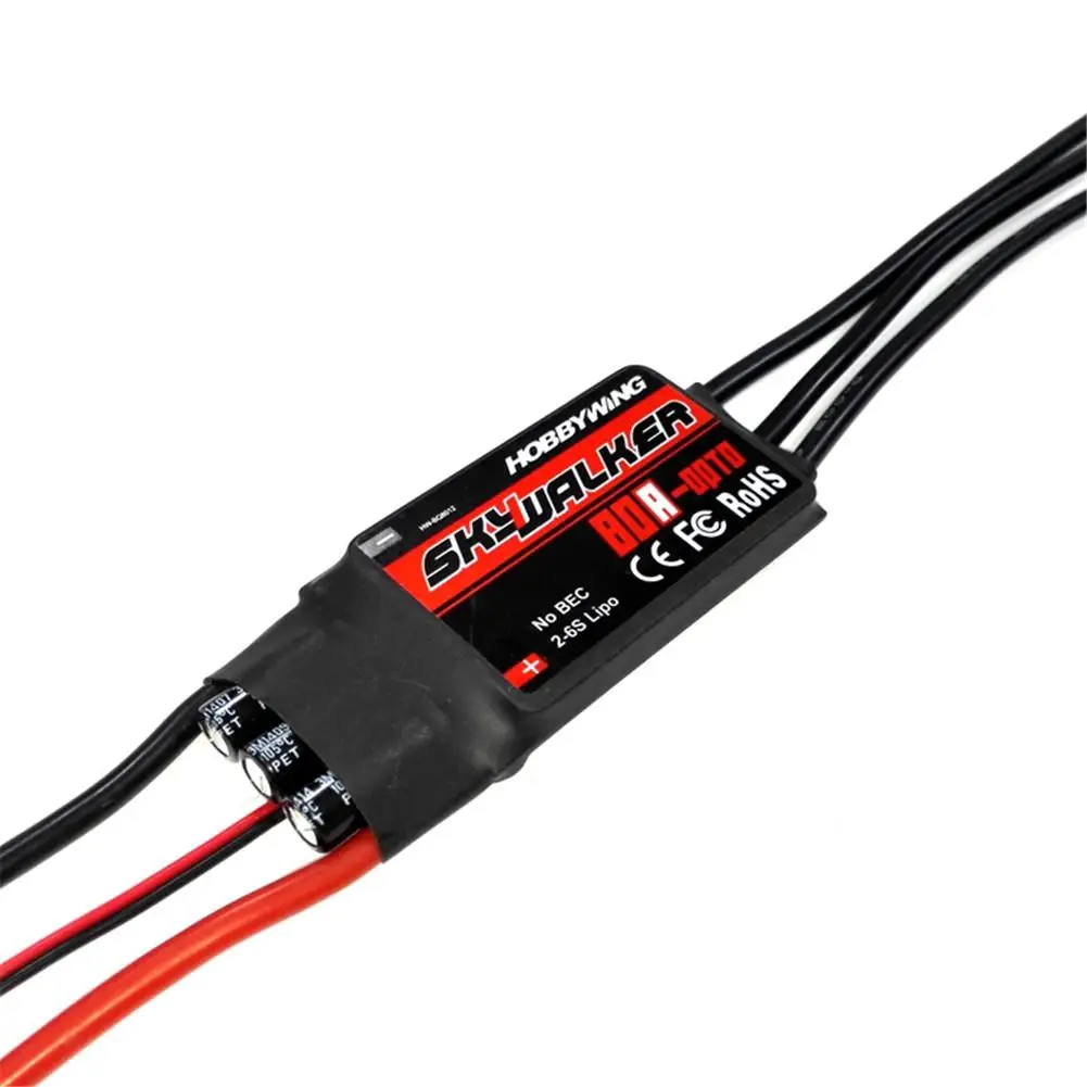 LeadingStar 1 шт. Hobbywing Skywalker 12A 20A 30A 40A 50A 60A 80A ESC Регулятор скорости с UBEC для Квадрокоптер RC FPV RC Самолеты вертолет - Цвет: 80A