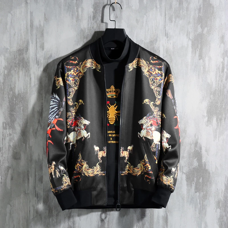 Jaqueta Masculina осенняя куртка размера плюс 7xl с принтом дракона винтажная куртка Coa Chaquetas Hombre уличная куртка-бомбер мужская куртка
