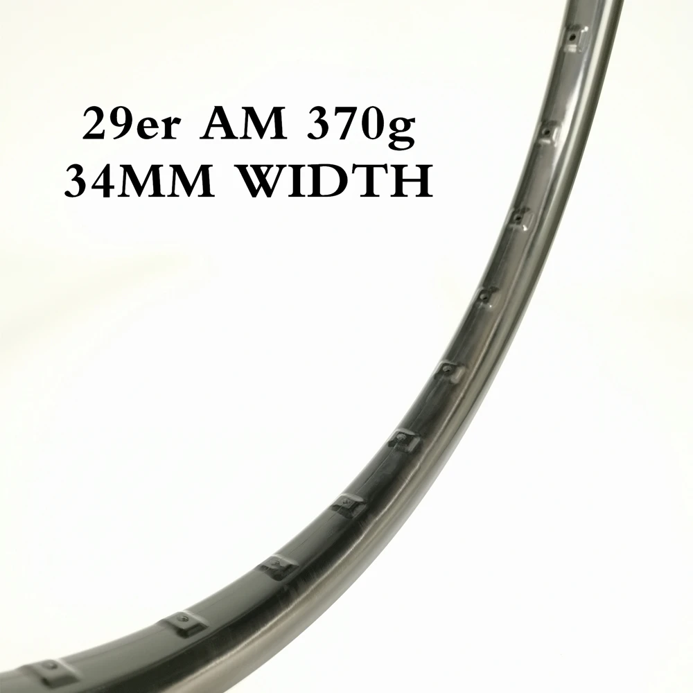 Lifetime Warranty Paintless 29er 370g 34mm Width Asymmetr Carbon MTB