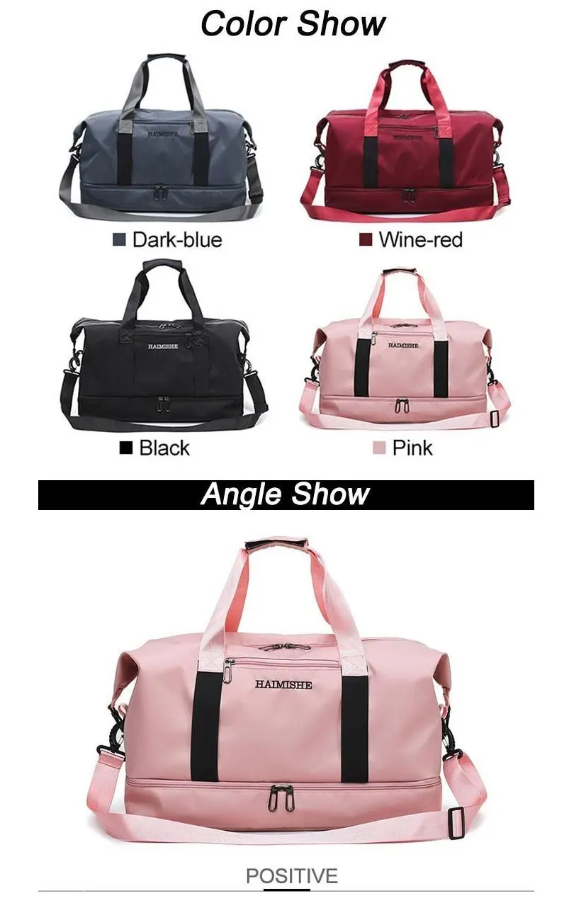 Woman Sports Bag Yoga Bags Women Fitness Sport Black Bag Backpacks Portable Travel Training Bag With Shoes Compartment