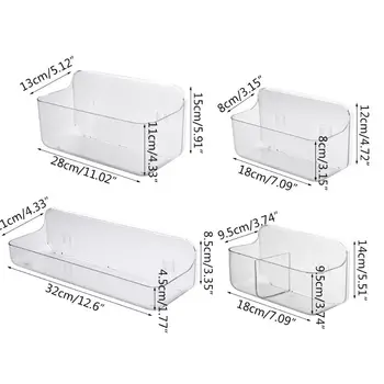 

Bathroom Kitchen Storage Shelf Wall Mounted Bathroom Rack Organizer Punch Free 67JB
