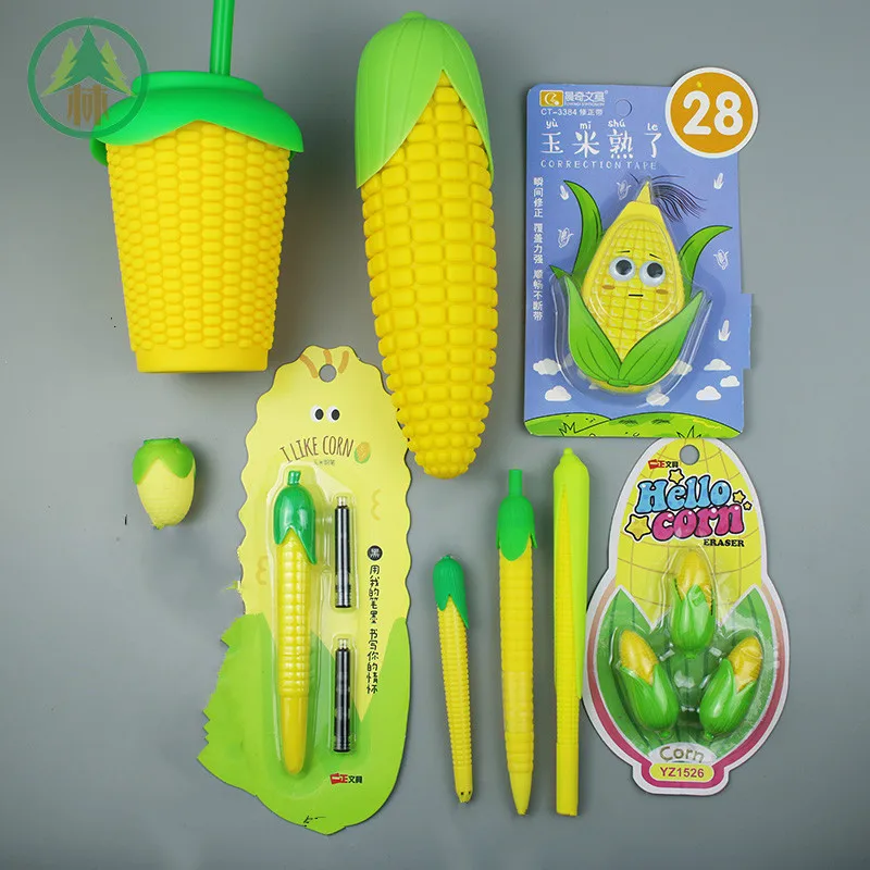 2020 креативный силиконовый мягкий чехол для карандашей из серии Кукуруза