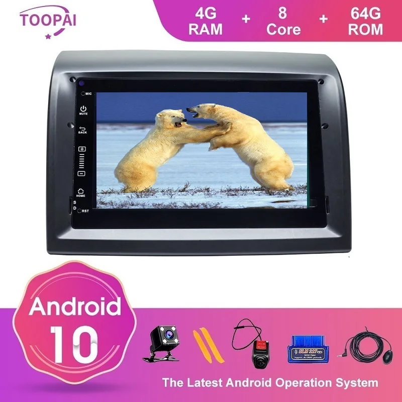 Toopai 7 "Android 10 Autoradio Per Fiat Ducato 2008-2015 Citroen Jumper Peugeot Navigazione Gps Auto Lettore Multimediale Auto Radio