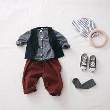 [Весна] Детская Хлопковая льняная жилетка с рисунком леса han ban, Детская универсальная одежда для мужчин и женщин