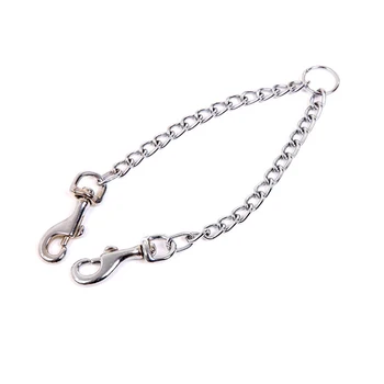 

Double Dog Coupler Twin Lead 2 Way For Two Pet Dogs Walking Leash Safety Chain