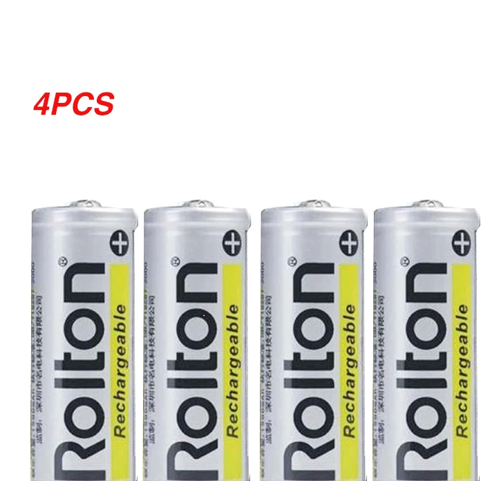 Оригинальная Аккумуляторная Батарея Rolton W405 18650 1500mAh 10-15 часов - Цвет: 4PCS