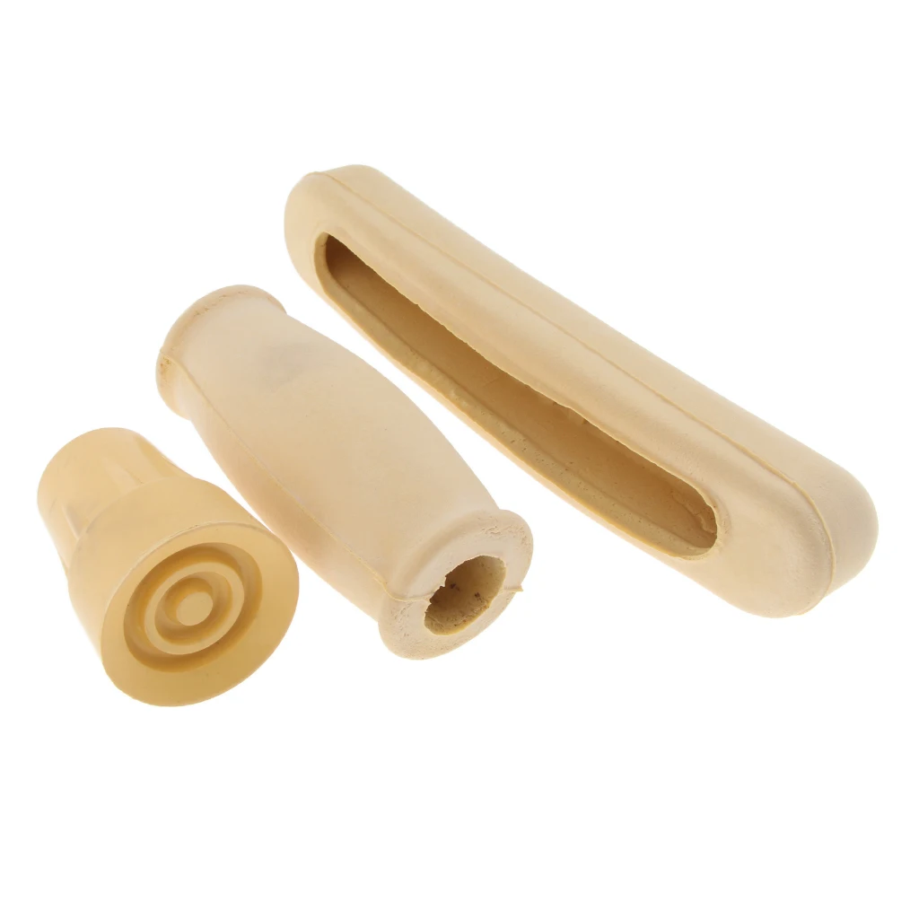 Seniors Crutch Replacement Part Kit Tips Cover Underarm Pad Hand Grip Covers