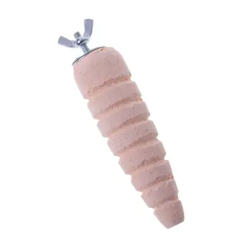 

Hamster Grinding Stone Carrot Shape Small Pet Molar Minerals Stone Chew Toys LX9C