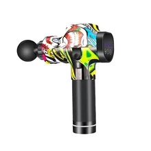 Colorful Massage Gun Physiotherapy Instrument Mute Touch Screen Fascia Gun Massager Guns Electric Muscle Massage Pain Relief