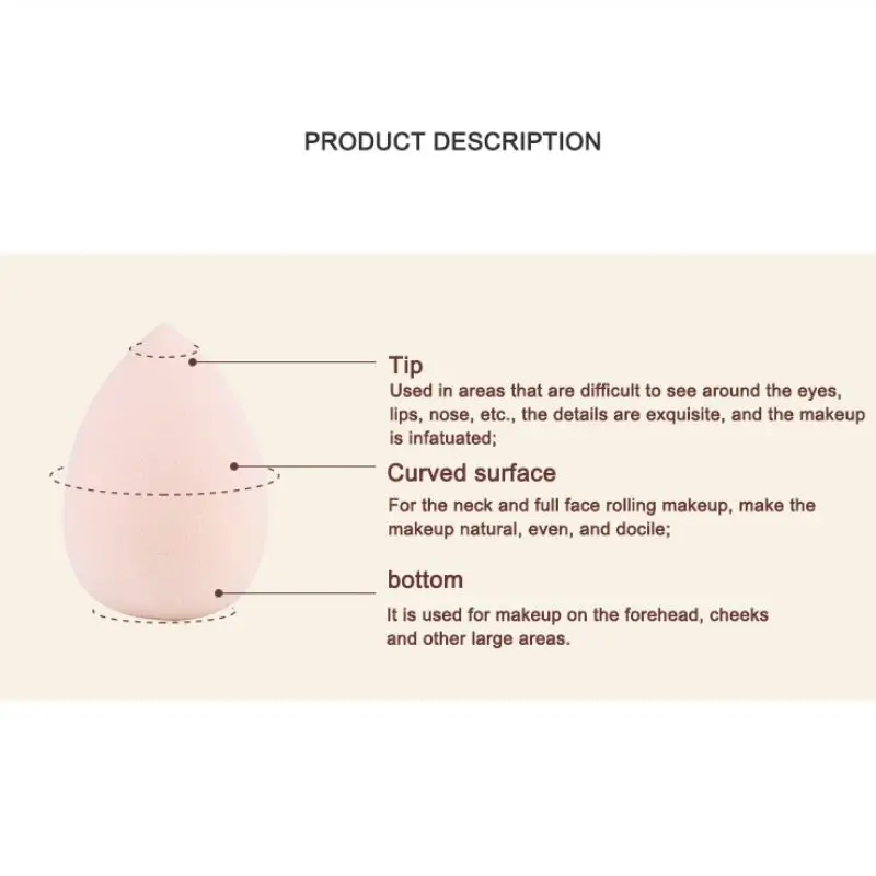 Strong Durable Polyurethane Makeup Egg Dry-wet Dual-use Good Elasticity Soft Powder Puff Makeup Cosmetic Puff