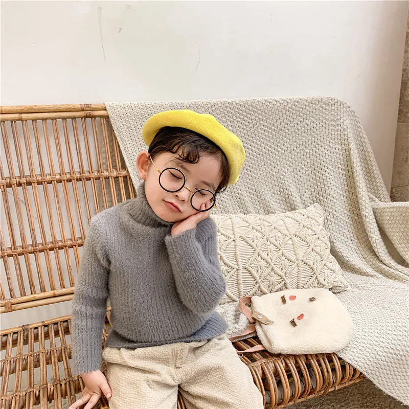 pic Вязаный свитер для девочек, Модный Зимний пуловер для девочек 1-6 лет - Цвет: pic