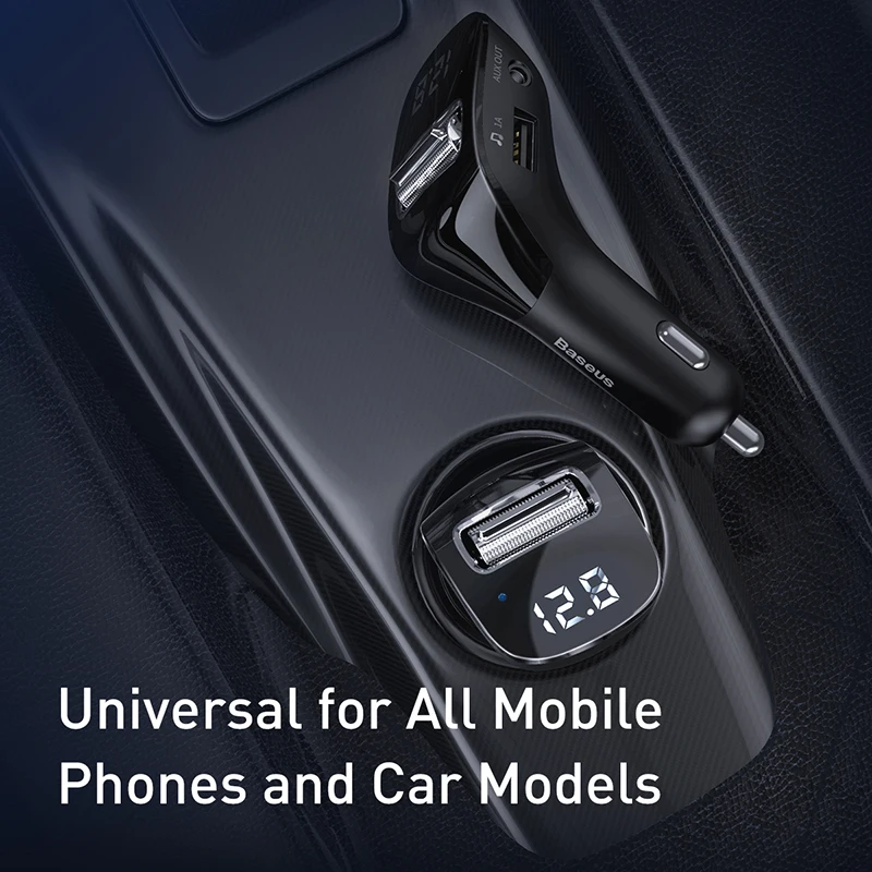 FM трансмиттер Baseus Bluetooth 5 0 два USB порта|FM-трансмиттеры| |
