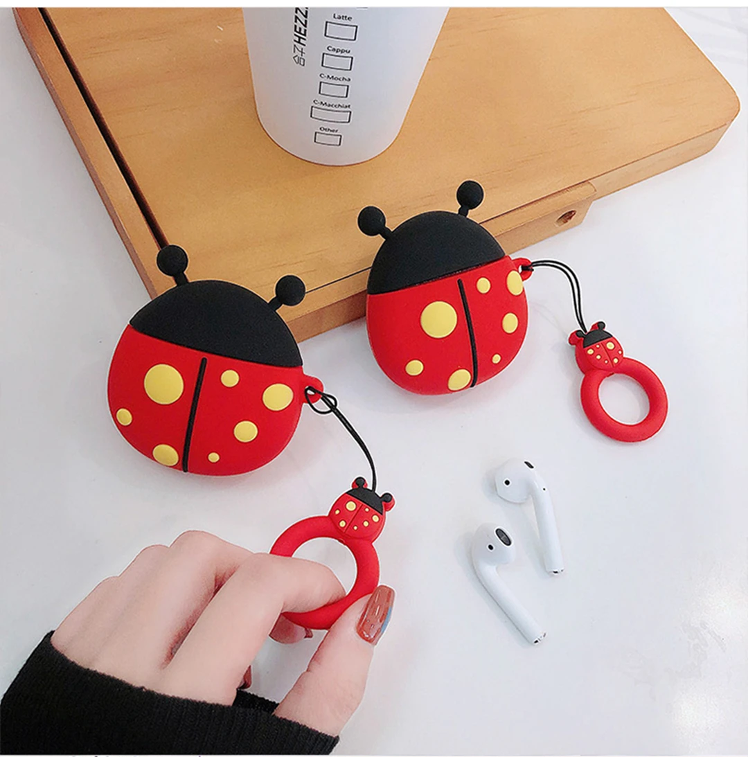Милый 3D плавание Минни Stitchpink pig Беспроводная bluetooth-гарнитура силиконовый чехол для Airpods Earphne защитные противоударные чехлы
