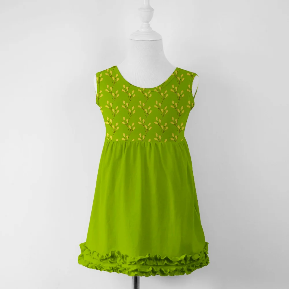 Новое поступление; детская одежда с подсолнухами для маленьких девочек; сезон весна-лето; цветное платье из молочного шелка с короткими рукавами; платье до колен с кроликом