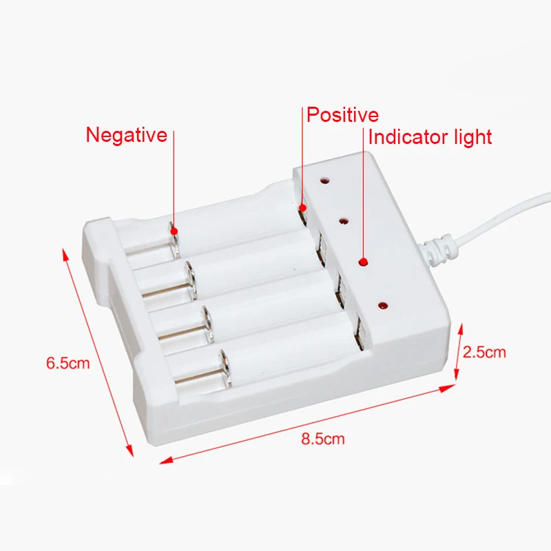 Универсальное зарядное устройство с USB выходом 4 слота|Зарядные устройства| |