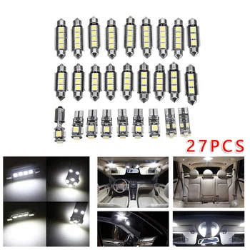 

27pcs/Set High Quality LED Chips 12V 6000K Car Interior LED Light Kit White For Mercedes Benz E Class W211 02-08 Car Styling