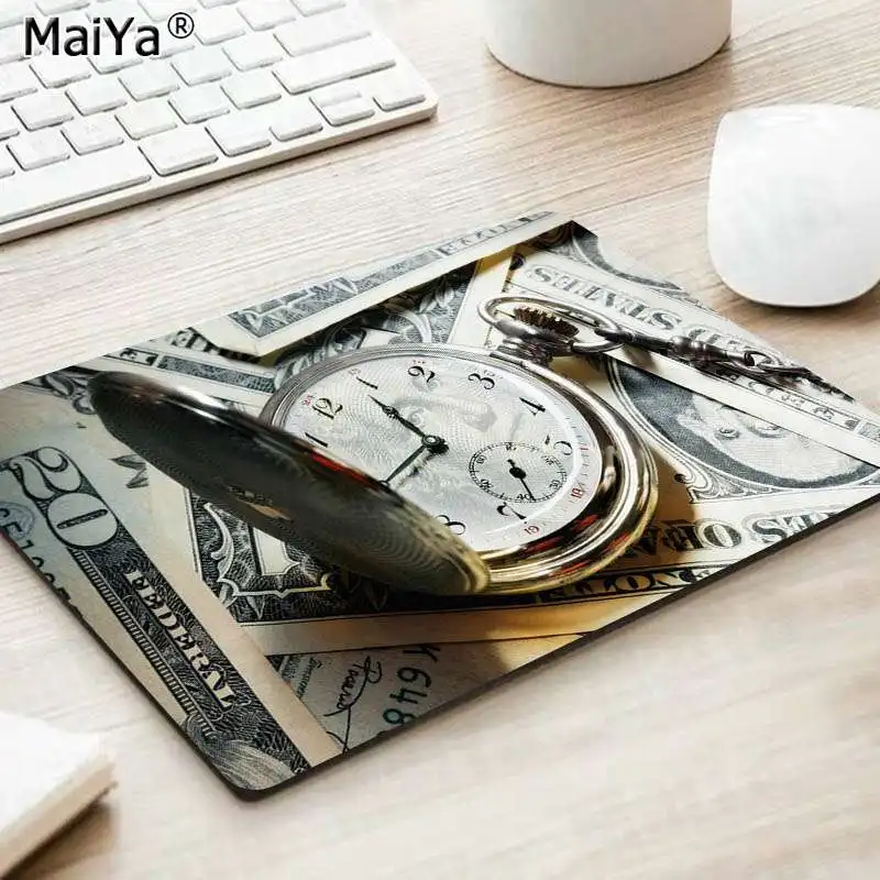 MaiYa money Dollar Bills Ретро индивидуальные коврики для мыши компьютерный ноутбук коврик для мыши Гладкий коврик для письма настольные компьютеры мат игровой коврик для мыши - Цвет: No Lock Edge18x22cm