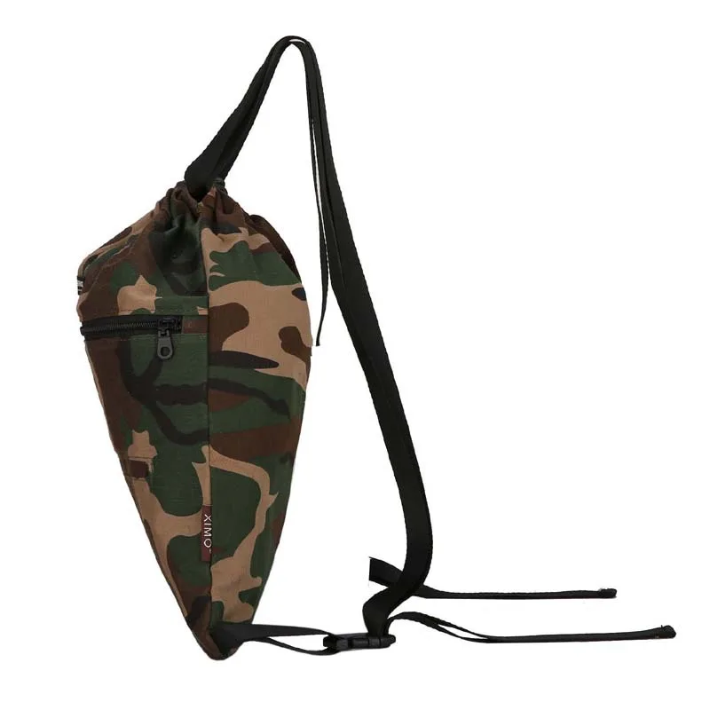 

2019 Fashion New Style Trend Casual Shoulder Zipper Bag Car Suture Outdoor Camouflage Canvas Verticle Backpack