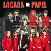 House Of paper Сезон 3 фильм фигурки Tokio комедии TBBT Amy строительные блоки Говард игрушки OW Джон Вик Доктор Кто Стрэндж Marvel