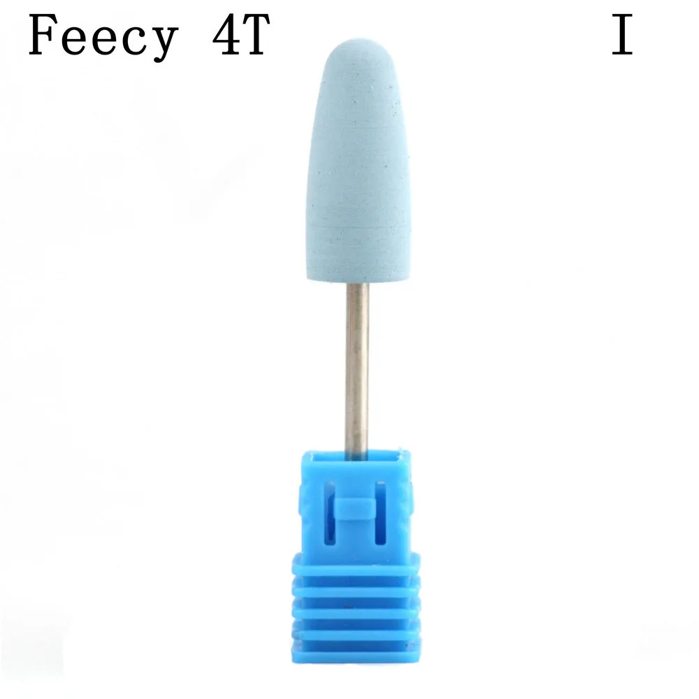 Шаровые резиновые сверла для ногтей, каменные керамические фрезерные корундовые фрезы, Электрический станок, ротационный лак, маникюрные инструменты Feecy 4T - Цвет: Feecy 4T I