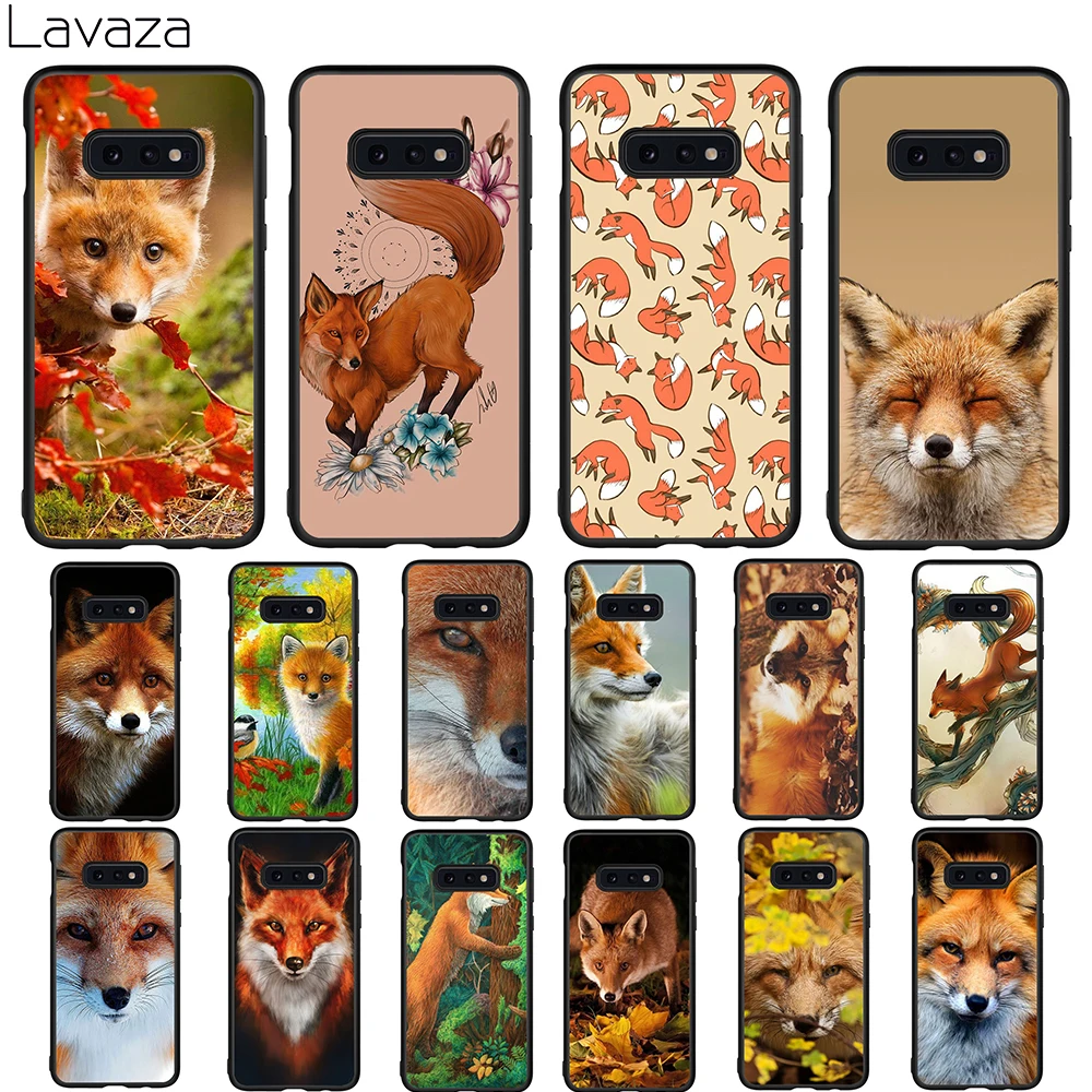 Cute Fox In Autumn Leaves Forest Soft Case for Samsung Galaxy A3 A5 A6 plus A7 A8 A9 J6 A10 A20 A30 A40 A50 A70 |