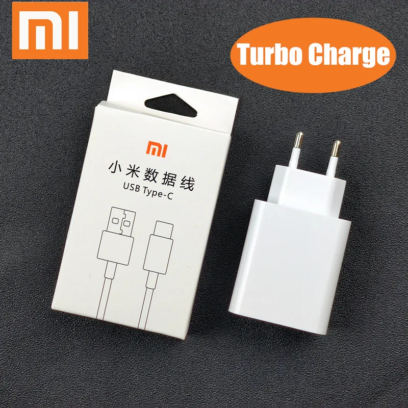 xiaomi Turbo Charge зарядное устройство 27 Вт QC 4,0 Быстрая зарядка usb адаптер питания для xiaomi mi 9 9t redmi note 7 8 K20 pro - Тип штекера: EU Charger Set
