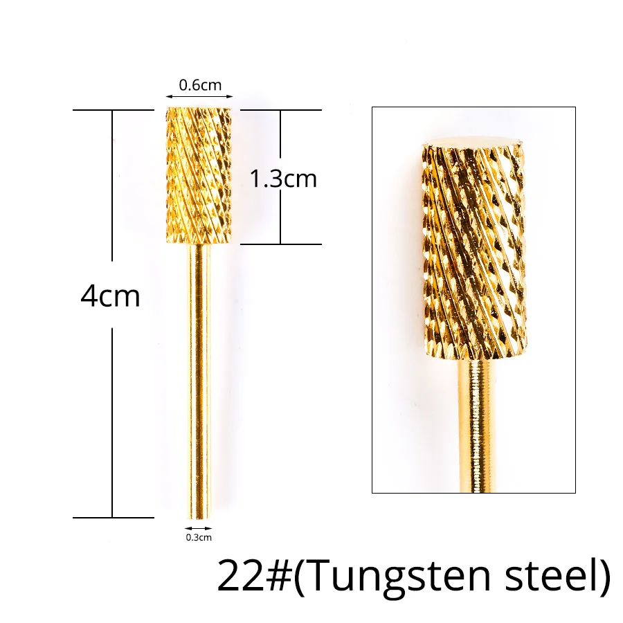 22 Alileader Nail Draill For Electric Drill Ceramic Drill Nail For Nail Art Instrument Safe Cutter For Cutter Manicure - Цвет: 22
