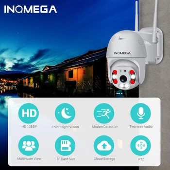 

INQMEGA 1080P Cloud Storage Wireless PTZ IP Camera 4X Digital Zoom Speed Dome Camera Outdoor WIFI Audio P2P CCTV Surveillance
